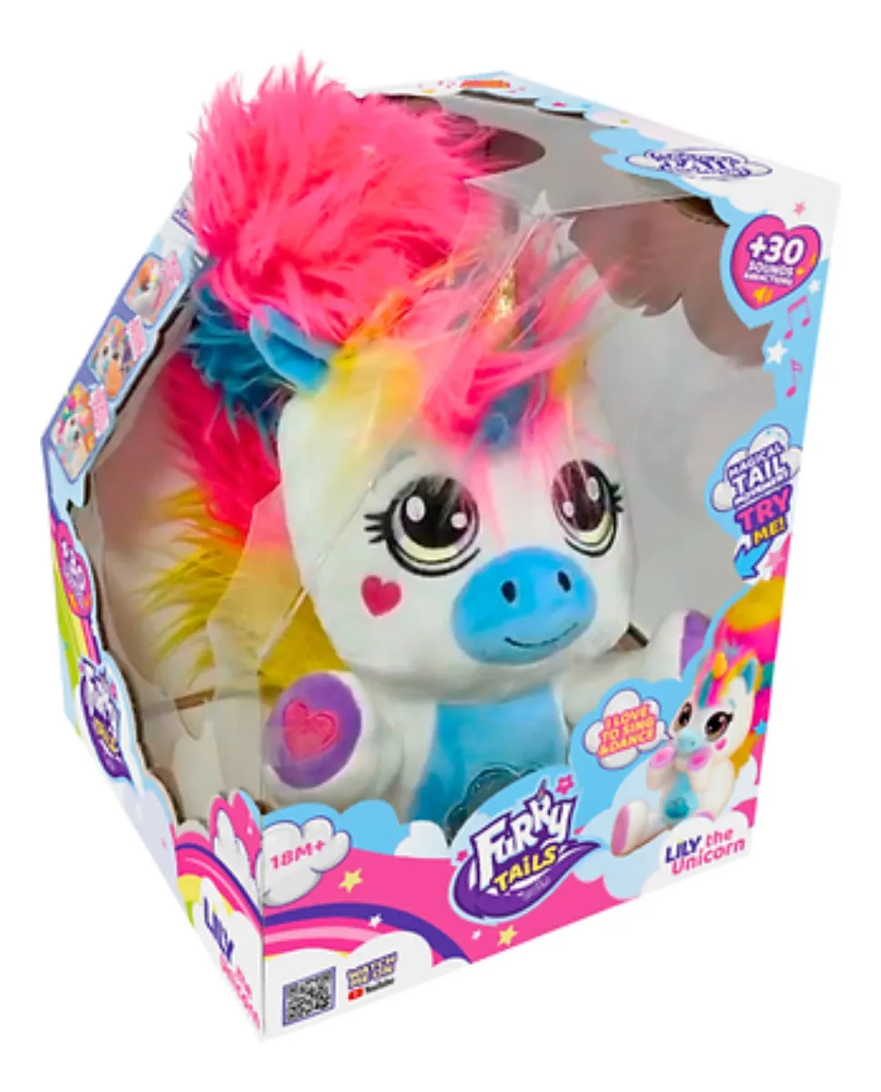 Unicornul Magic  Furry Tails  -  Jucarie  Haioasa Interactiva  care  Reactioneaza la Atingeri si Sunete [5]