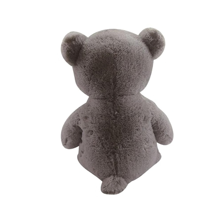 Urs de plus Gigant DeLuxe cu Fundita Aurie , Culoare Gri , 1 Metru [2]