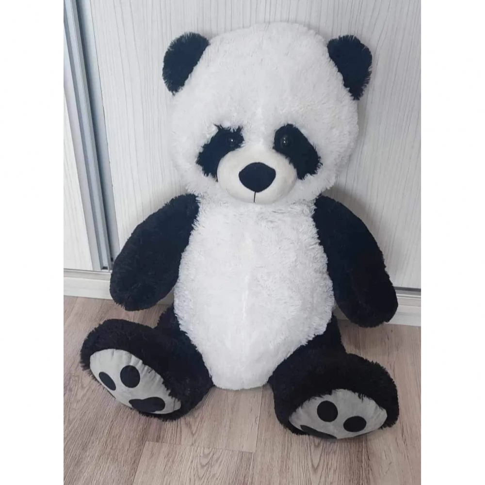 Ursulet de plus DeLuxe, Panda Trendy, Culoare Negru cu Alb, 65 CM [2]