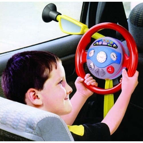 Volan de jucarie electronic cu ventuza,multicolor 3 ani + [3]