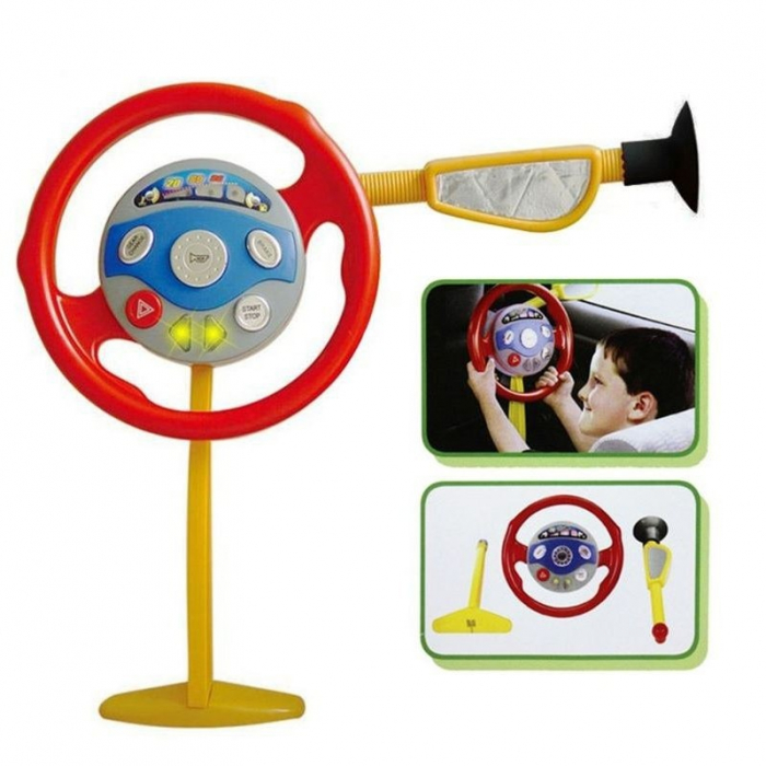 Volan de jucarie electronic cu ventuza,multicolor 3 ani + [4]