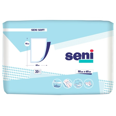 Produse incontinenta - Aleze / Protectii pentru pat Seni Soft, 60 x 90 cm, 30 buc