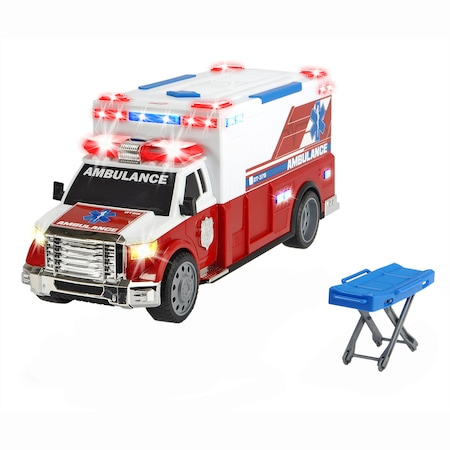 Masinute - Ambulanta Dickie Toys Action Series, cu lumini si sunete, 33 cm