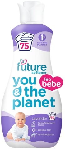 Detergenti pentru Rufe Copii - Balsam de Rufe  pentru Copii , Teo Bebe Cotton Soft Lavender, Formula Concentrata, Hipoalergenic, 1.5 l, 75 spalari