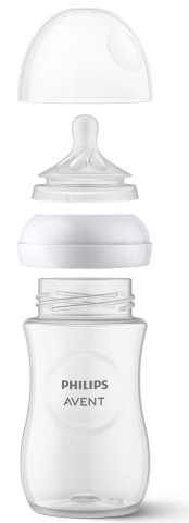 Biberon Philips Avent Natural Response  260 ML, Tetina care functioneaza ca Sanul Mamei, cu Debit 3, Tetina Fara Scurgeri, +3 Luni, fara BPA, Usor de Curatat [6]