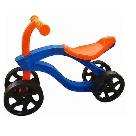 Sport & Activitati in aer liber - Bicicleta fara pedale Ride-on Cross - Country Domnul Bugy 34.5 cm, Portocaliu-Albastru