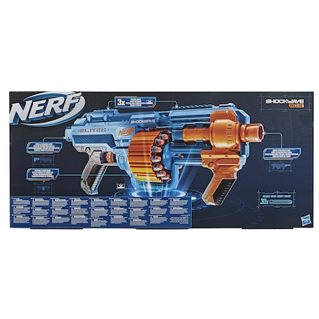 Mitraliera Nerf Elitte cu Foc Automat,  Tambur Rotativ  si Design Inovator,  2.0 - Shockwave RD-15 [3]