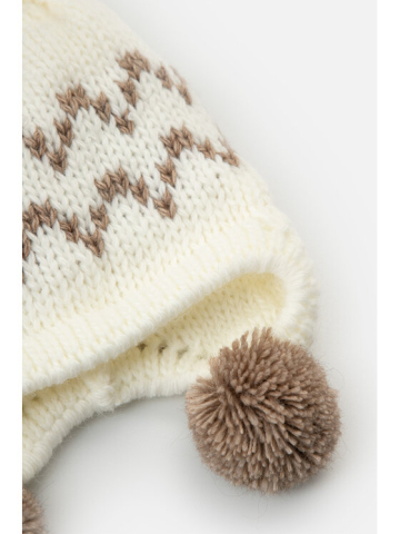 Caciula Impotriva Vant-ului si a Frig-ului cu 3 Ciucuri pentru Fetite, Tranzitie Sezon Primavara / Toamna - 12 / 18 Luni - Made in Polonia [4]