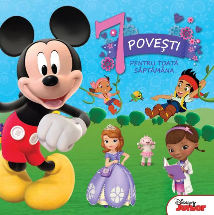Harti de perete si globuri pamantesti - Carte pentru Copii  - 7 Povești pentru toată Săptămâna , Disney Junior