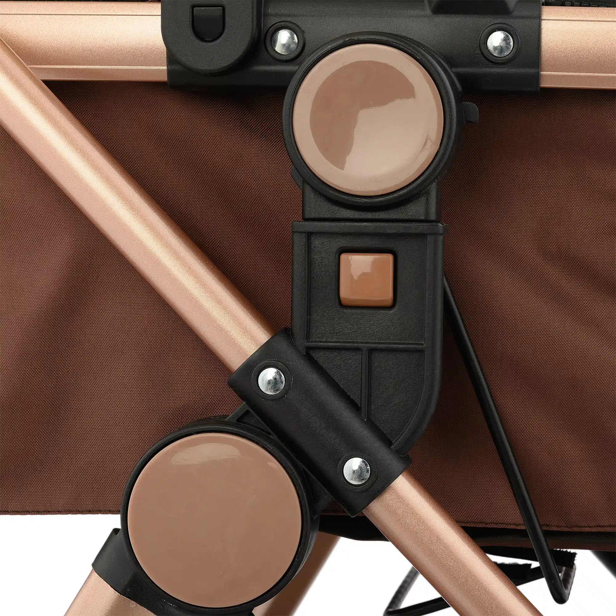 Carucior Royal City Travel cu Suspensii, 2in1 Transformabil Landou-Sport,  Maro cu Beige [4]