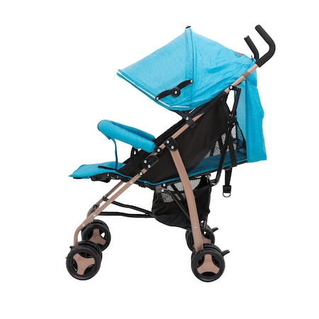 Carucioare si articole transport - Carucior Sport Jolly Kids pentru Copii cu Bara de protectie, Frana Dubla, Materiale de Calitate Superioara , Centura de Siguranta inclusa , Copertina Rotunda Inclusa , Varsta 0-36 luni , Albastru