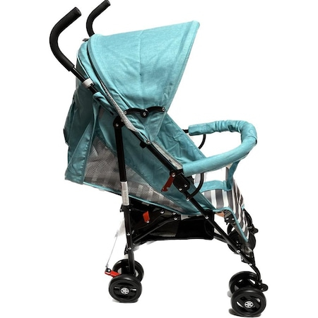 Carucioare si articole transport - Carucior Sport pentru Copii Zebra City Travel, Inchidere Compacta, Scaun Reglabil 4 Pozitii, Pozitie de Somn, Albastru cu Gry