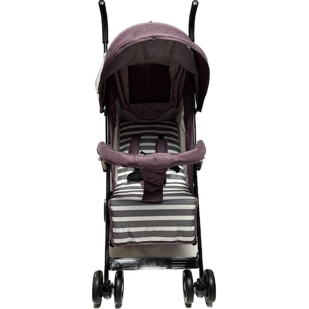 Carucior Sport pentru Copii Zebra City Travel, Inchidere Compacta, Scaun Reglabil 4 Pozitii, Pozitie de Somn, Mov cu Gry [6]