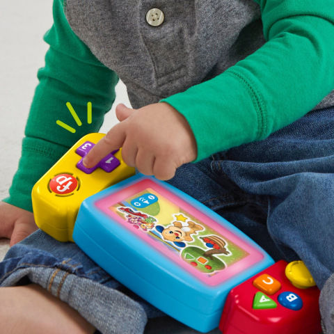 Consola de Jocuri Interactiva pentru Bebelusi - Fisher Price - Twist & Learn Gamer, Rasuceste si Invata, Grupa de Varsta 9 Luni - 3 Ani , HNL56 [2]