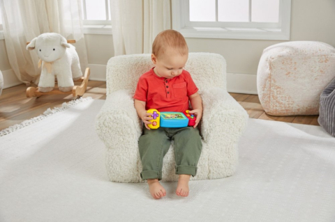 Consola de Jocuri Interactiva pentru Bebelusi - Fisher Price - Twist & Learn Gamer, Rasuceste si Invata, Grupa de Varsta 9 Luni - 3 Ani , HNL56 [9]