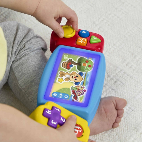 Consola de Jocuri Interactiva pentru Bebelusi - Fisher Price - Twist & Learn Gamer, Rasuceste si Invata, Grupa de Varsta 9 Luni - 3 Ani , HNL56 [4]