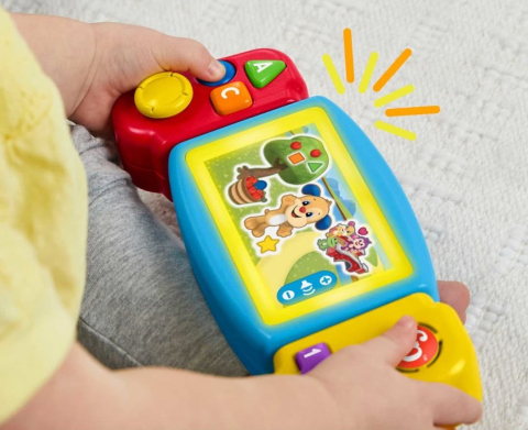 Consola de Jocuri Interactiva pentru Bebelusi - Fisher Price - Twist & Learn Gamer, Rasuceste si Invata, Grupa de Varsta 9 Luni - 3 Ani , HNL56 [5]