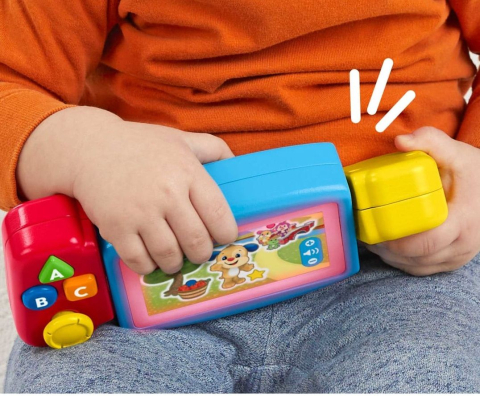 Consola de Jocuri Interactiva pentru Bebelusi - Fisher Price - Twist & Learn Gamer, Rasuceste si Invata, Grupa de Varsta 9 Luni - 3 Ani , HNL56 [1]