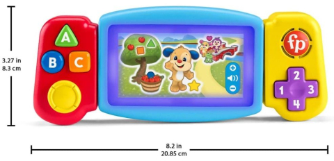 Consola de Jocuri Interactiva pentru Bebelusi - Fisher Price - Twist & Learn Gamer, Rasuceste si Invata, Grupa de Varsta 9 Luni - 3 Ani , HNL56 [6]