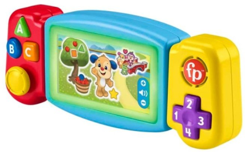 Consola de Jocuri Interactiva pentru Bebelusi - Fisher Price - Twist & Learn Gamer, Rasuceste si Invata, Grupa de Varsta 9 Luni - 3 Ani , HNL56 [11]
