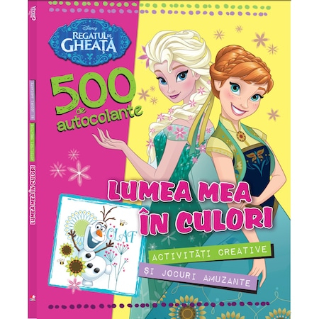 Librarie online - Carte pentru Copii Disney. Regatul De Gheata. Lumea Mea In Culori. 500 De Autocolante