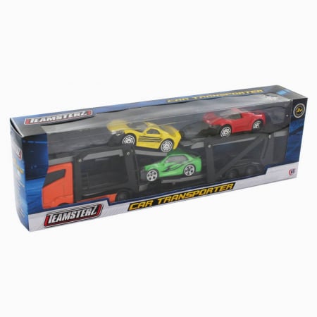 Utilaje constructie de jucarie - et Camion de transportat masini, Teamsterz, diferite culori