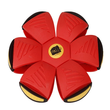 Jucarii pentru plaja si nisip - FLAT BALL - Rosu + Set Plastilina Play Doh 3 Culori Stralucitoare - CADOU
