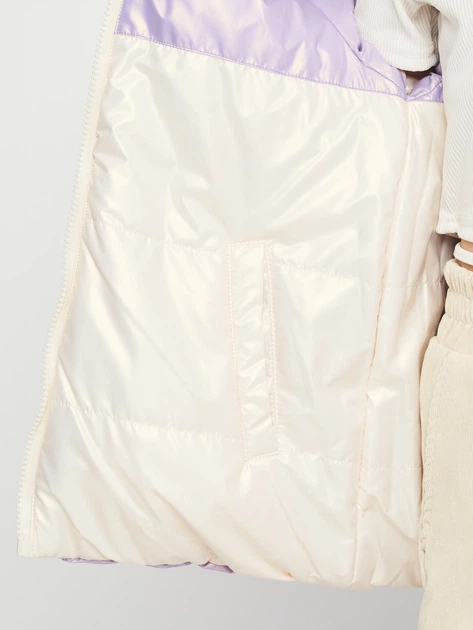 Geaca Impermeabila, Reversibilă , Anti-Vant cu 2 Fatete pentru Fetite de 2 Ani, Matlasata cu Glugă si Buzunare - Sezon Primavara / Toamna- Marime 92 , Multicolor [11]