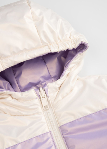 Geaca Impermeabila, Reversibilă , Anti-Vant cu 2 Fatete pentru Fetite de 2 Ani, Matlasata cu Glugă si Buzunare - Sezon Primavara / Toamna- Marime 92 , Multicolor [5]