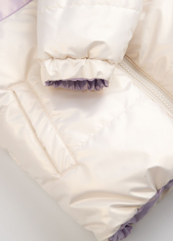 Geaca Impermeabila, Reversibilă , Anti-Vant cu 2 Fatete pentru Fetite de 2 Ani, Matlasata cu Glugă si Buzunare - Sezon Primavara / Toamna- Marime 92 , Multicolor [9]