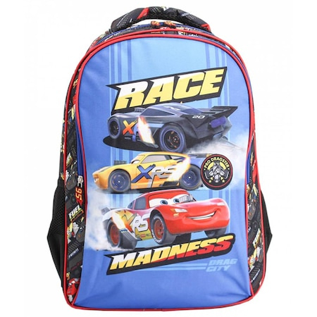 Rechizite si papetarie pentru copii - Ghiozdan Clasa 1-4 pentru Baieti, Model Cars, Culoare Negru