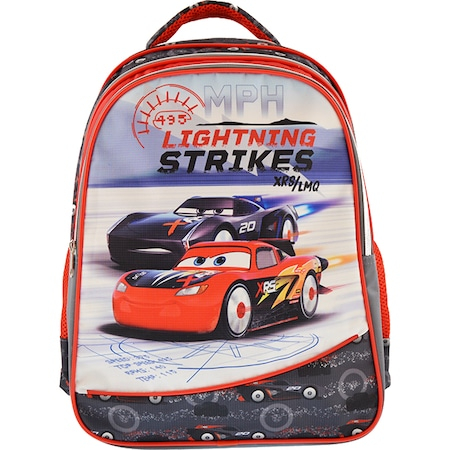 Rechizite si papetarie pentru copii - Ghiozdan mare Cars, 42x32.5x15 cm