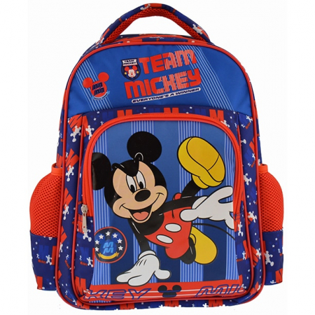 Rechizite si papetarie pentru copii - Ghiozdan mediu Mickey 37x27.5x15 cm