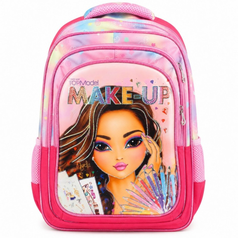Gaming, Carti & Birotica - Ghiozdan Scolar Multifunctional pentru Fetite  - Model Make-UP -  Dimensiuni 41*32*12cm