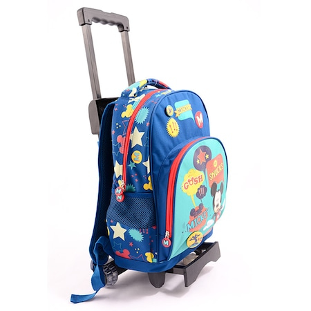 Ghiozdan Troller Clasa 1/4 Mickey Albastru Verde Pigna [1]