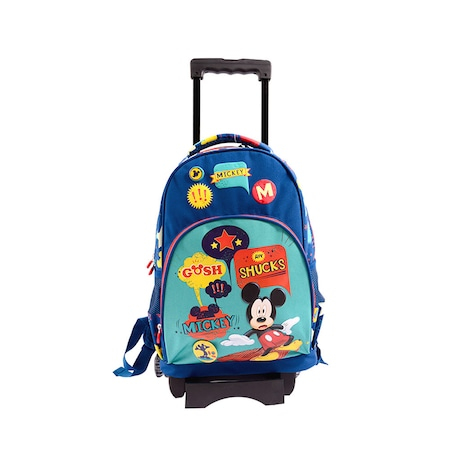 Ghiozdan Troller Clasa 1/4 Mickey Albastru Verde Pigna [0]