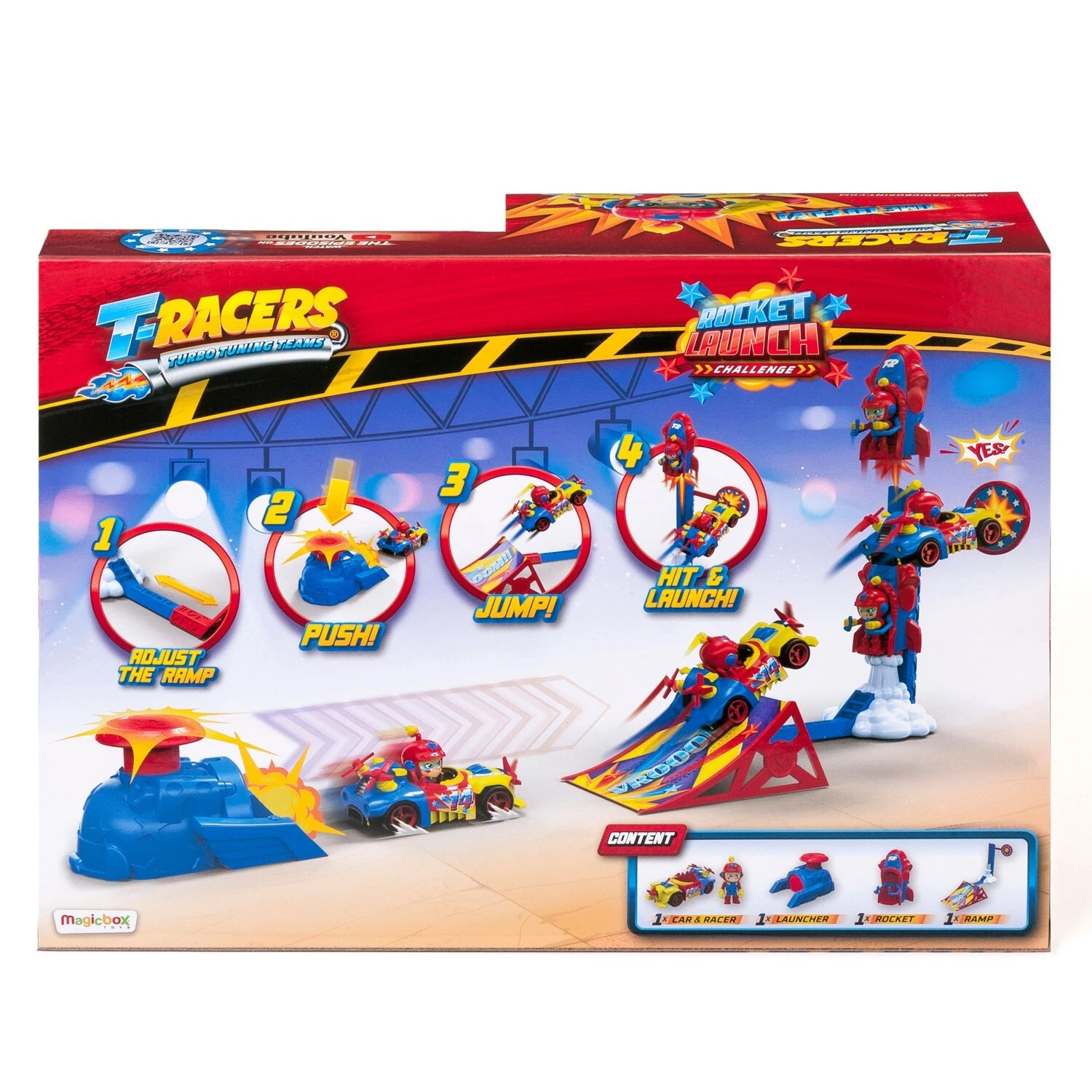 Joc Auto de Curse Rocket Launch - Set de joaca T-Racers - Lansarea Rachetei pe Luna [1]