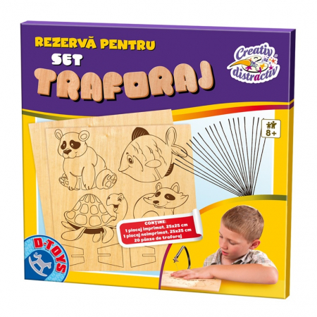 Seturi de artizanat - Joc creativ D-Toys, Rezerva pentru set de traforaj