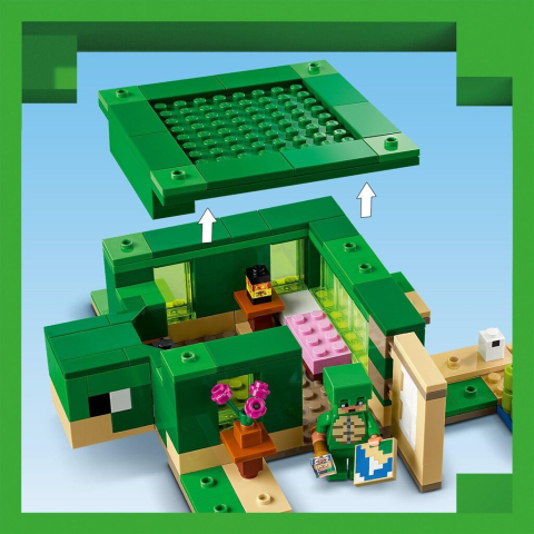 Joc de Constructie LEGO® Minecraft® 21254 THE TURTLE BEACH HOUSE [2]