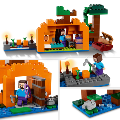 Joc de Constructie Lego Minecraft® - Aventuri la Ferma de dovleci   21248 [1]