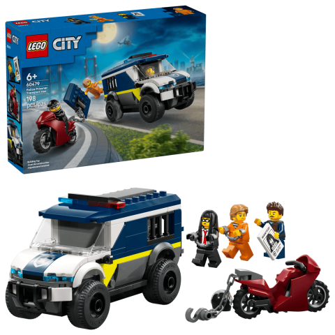 Cuburi si caramizi - Joc de Constructii  pentru Copii - LEGO City 60479 Police Prisoner Transport Van