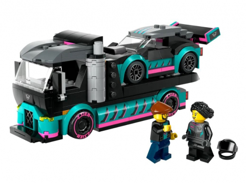 Joc de Constructii - Lego City  Race Car And Car Carrier Truck [2]