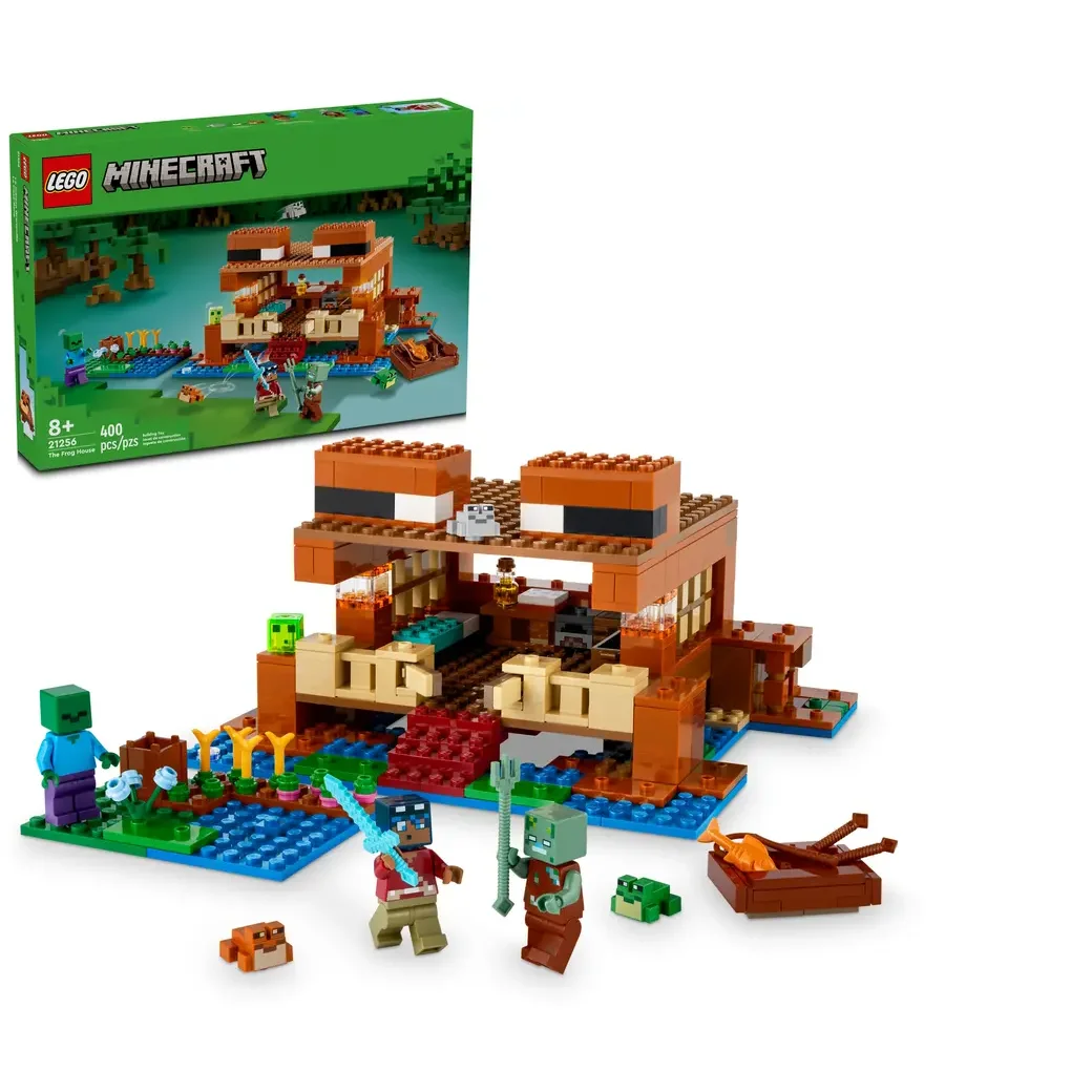 Cuburi si caramizi - Joc de Constructii LEGO MINECRAFT 21256 THE FROG HOUSE