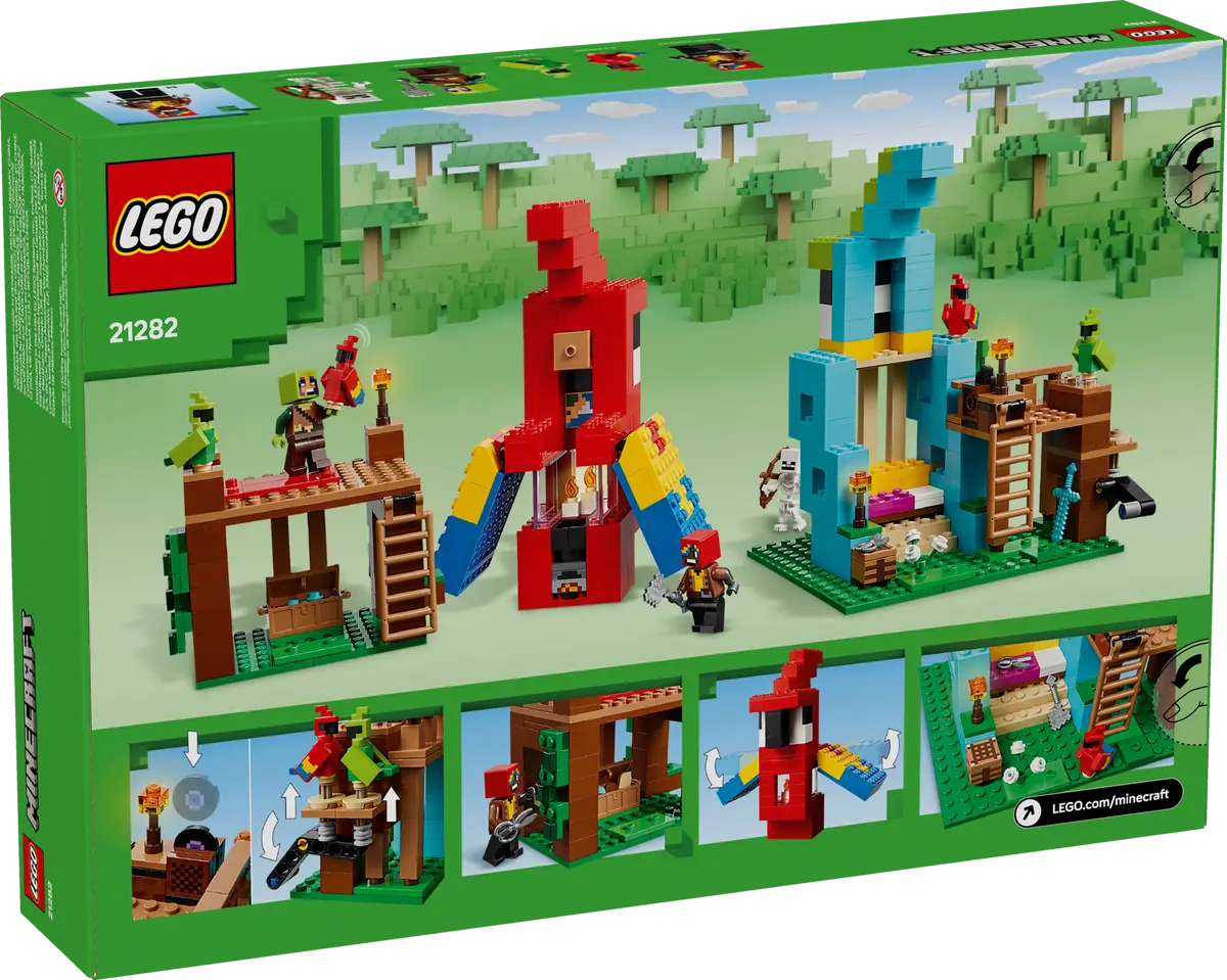 Joc de Constructii - Lego Minecraft Parrot Houses 535buc - 8 Ani + [2]