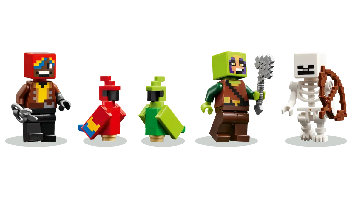 Joc de Constructii - Lego Minecraft Parrot Houses 535buc - 8 Ani + [8]