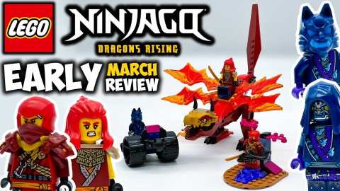 Joc de Constructii LEGO® NINJAGO®  Dragons Rising - Kai's Source Dragon Battle [1]