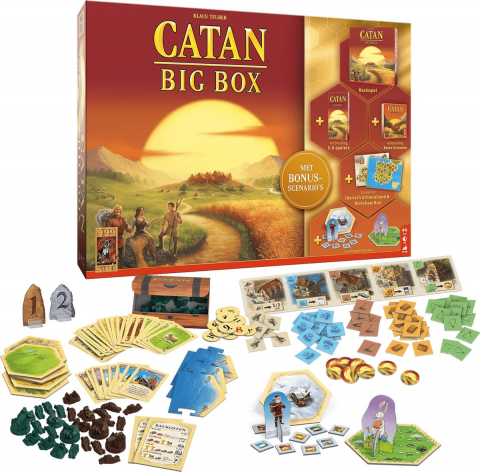 Jocuri de societate - Joc de societate Kosmos, Catan Big Box, jocul de baza cu 4 scenarii noi si extensie 5-6 jucatori,Original in Limba Romana