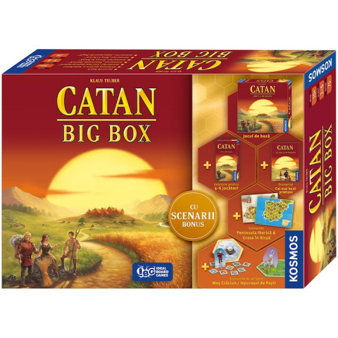 Joc de societate Kosmos, Catan Big Box, jocul de baza cu 4 scenarii noi si extensie 5-6 jucatori,Original in Limba Romana [1]