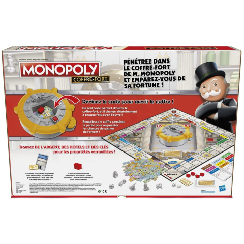 Joc  de Societate Monopoly cu Seif  Bancar de Siguranta - Coffre Fort - in Limba Franceza cu Traducere Limba Romana [2]