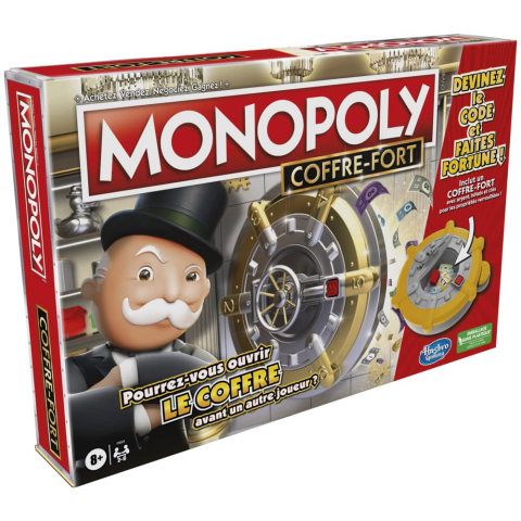 Joc  de Societate Monopoly cu Seif  Bancar de Siguranta - Coffre Fort - in Limba Franceza cu Traducere Limba Romana [3]